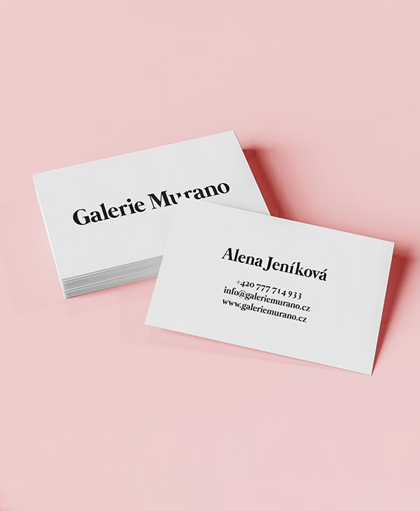 Vizitky Galerie Murano